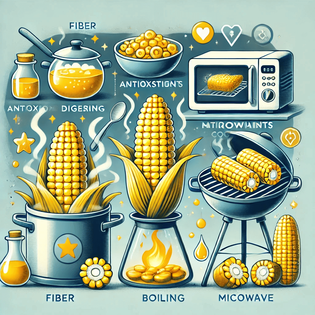 طرق صحية لطهي الذرة الصفراء والاستفادة منها في نظامك الغذائي